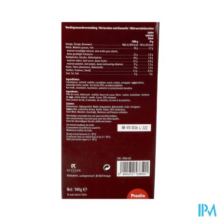 Prodia Tablettes Petit Dej. Choco Noir144g Revogan 1