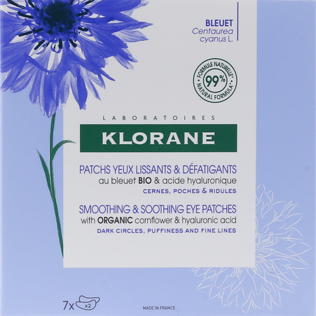 Klorane Gezicht Korenbl.bio Patch Gladm.hydrog.7x2 2