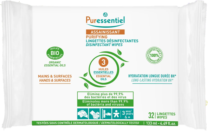 Puressentiel Zuiverende Desinfecterende Doekjes 32 1