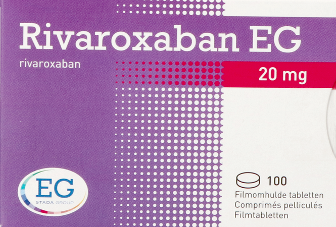Rivaroxaban EG 20Mg Comp Pell 100 2