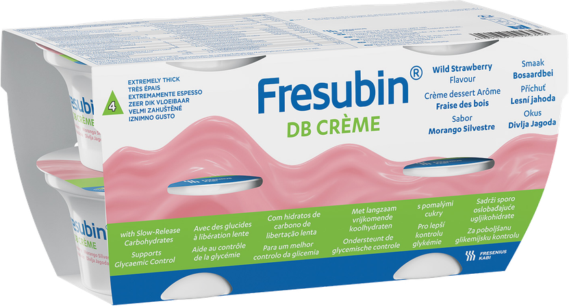 Fresubin Db Creme Fraise De Bois Pot 4x125g 1