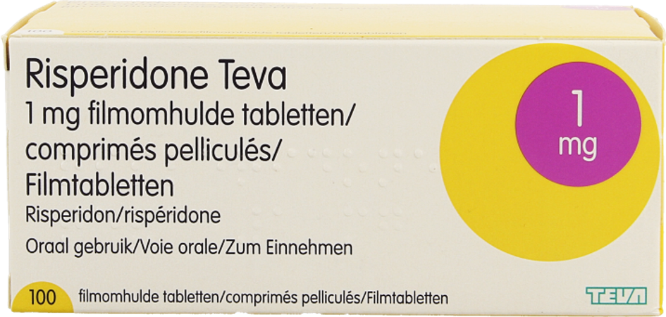 Risperidone Teva 1mg Comp 100 2