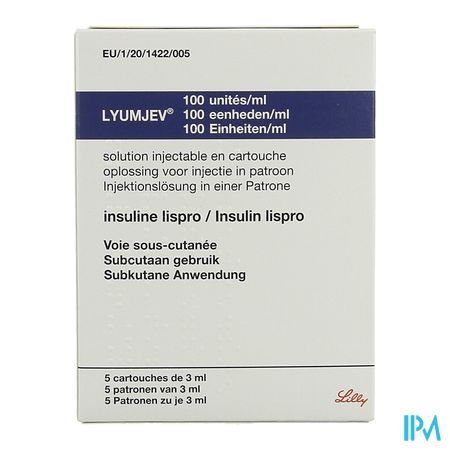 Lyumjev 100ie/ml Opl Inj Patroon 5x3ml 1