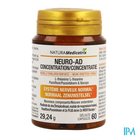 Neuro-ad Concentration Pot Caps 60 4