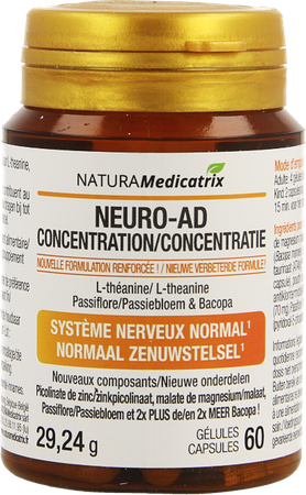 Neuro-ad Concentration Pot Caps 60 4