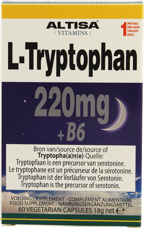 Altisa l-tryptofaan 220mg + B6 V-caps 60 1
