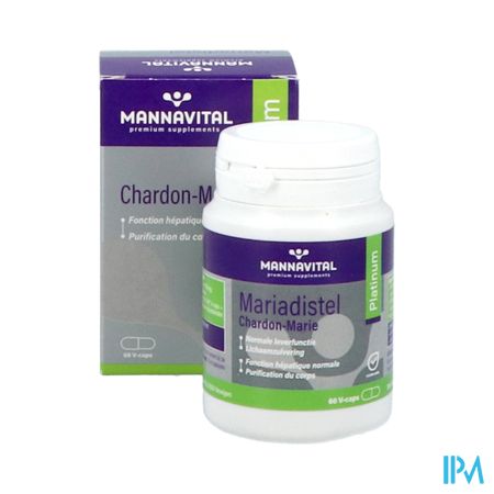 Mannavital Mariadistel Platinum V-caps 60 6