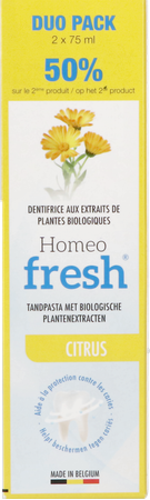Homeofresh Citrus Tandpasta Duo Pack 2x75ml 4