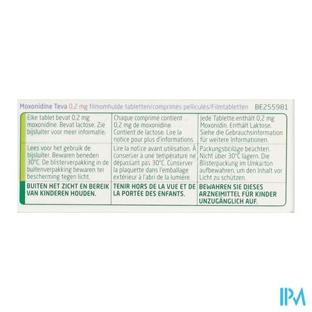 Moxonidine Teva Comp 56 X 0,2mg 5