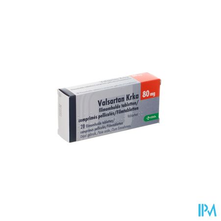 Valsartan Krka 80mg Filmomh Tabl 28