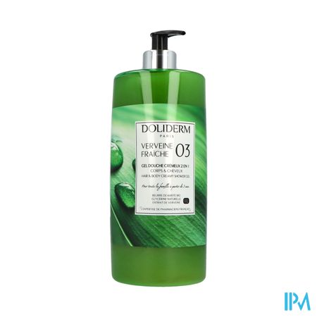 Doliderm Gel Douche 2en1 Verveine Frche Flpompe 1l