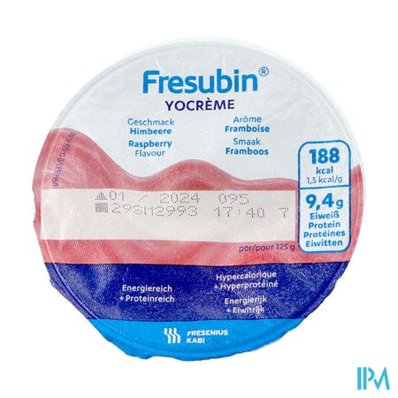 Fresubin Yocrème 125g Framboise/framboos 12