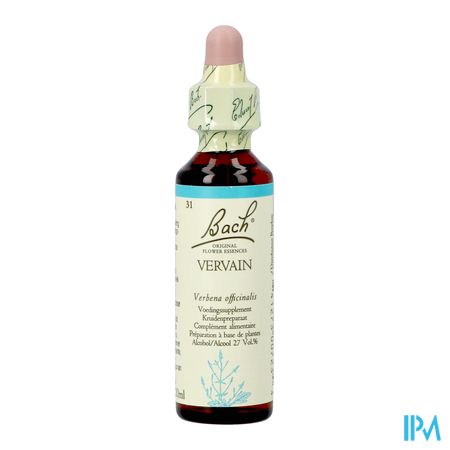 Bach Flower Remedie 31 Vervain 20ml 2