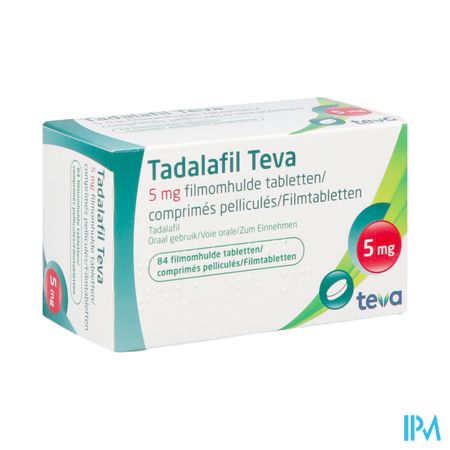 Tadalafil Teva Filmomh Tabl 84 X 5,0mg