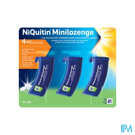 Niquitin 4,0mg Minilozenge Nf Comp A Sucer 60