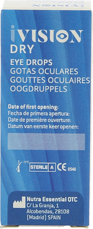 Ivision Dry Gouttes Oculaires 10ml 1