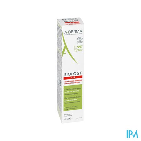 Aderma Biology Soin Dermatologique A/rougeurs 40ml