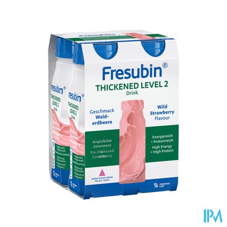 Fresubin Thickened Level 2 Drink Aardbei 4x200ml