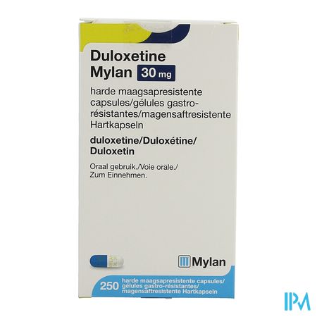 Duloxetine Mylan Maagsapres. Caps 250x30mg Fl Hdpe 3