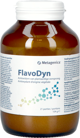 Flavodyn 21 Porties Pdr Pot 104g Metagenics 1
