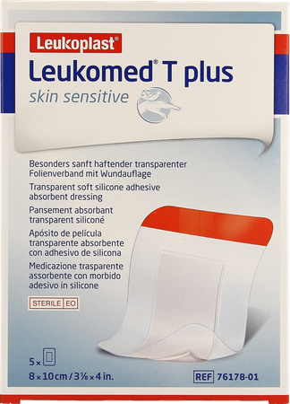 Leukomed T Plus Skin Sens. 8cmx10cm 5 7617801 1