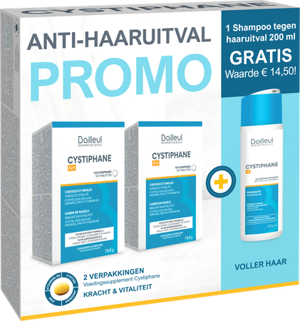 Cystiphane Tabl 2x120+sh A/haaruitval 200ml Gratis 5