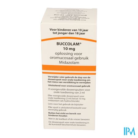 Buccolam 10,0mg Or Opl 4 Voorgev Dos Spuit 2,0ml 2