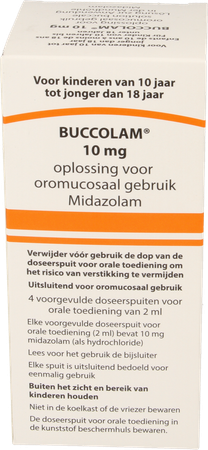 Buccolam 10,0mg Or Opl 4 Voorgev Dos Spuit 2,0ml 4