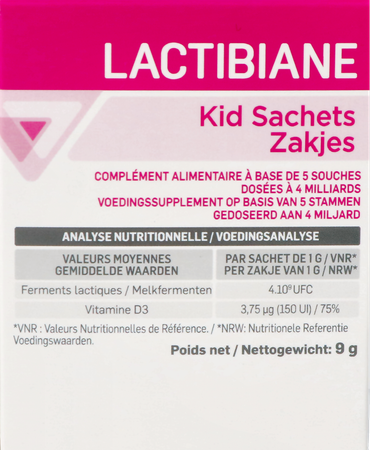 Lactibiane Kid Zakjes 10x1g Nf 5
