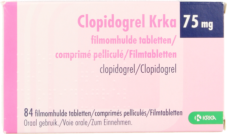 Clopidogrel Krka 75mg Filmomh Tabl 84 X 75mg 1