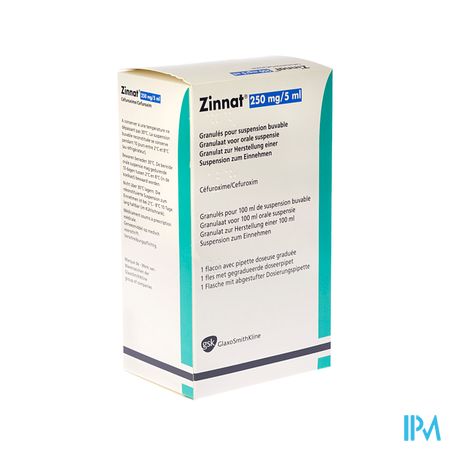 Zinnat 250 Susp Or 100ml 250mg/5ml