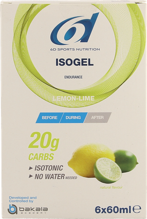 6d Sixd Isogel Lemon Lime 6x60ml 1