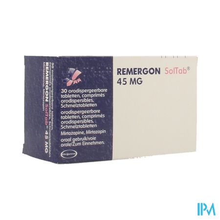 Remergon Sol Tabl 45mg Comp 30 X 45mg