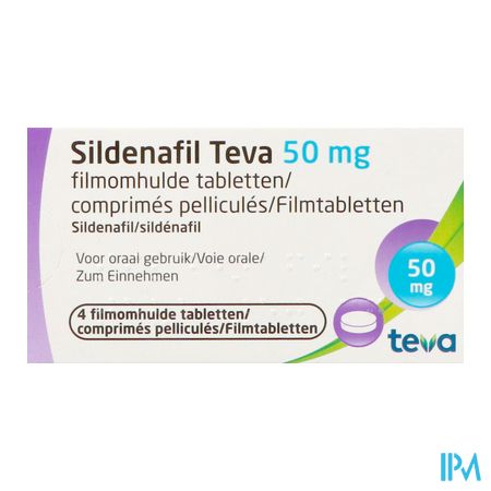 Sildenafil Teva 50mg Filmomh Tabl 4x 50mg 4