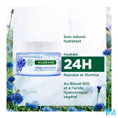 Klorane Gezicht Korenbloem Watercreme 50ml 12