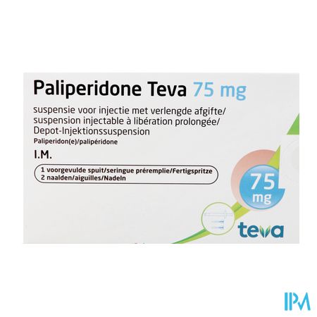 Paliperidone Teva 75mg Susp Inj Lib.pr. Ser.prer.1 1