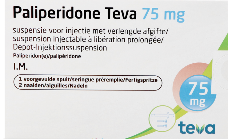 Paliperidone Teva 75mg Susp Inj Lib.pr. Ser.prer.1 1