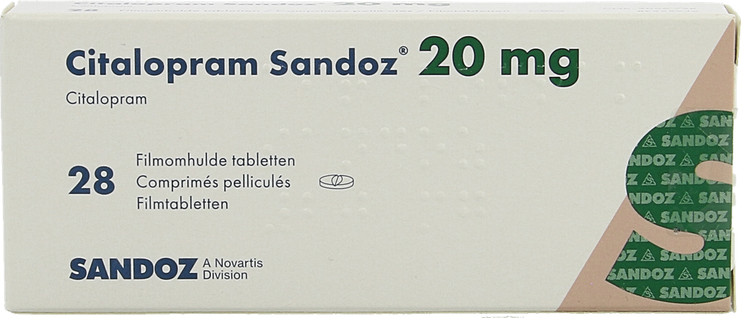 Citalopram Sandoz 20mg Tabl 28 X 20mg New Sandoz 2