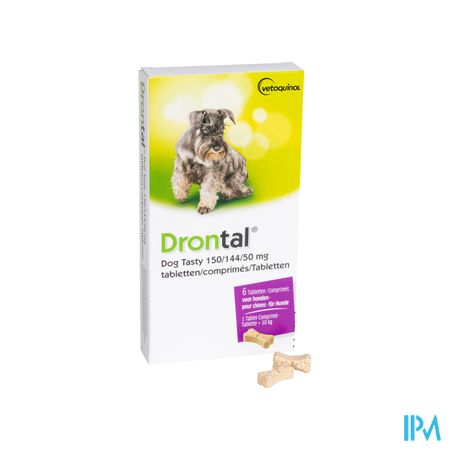 Drontal Tasty Bone 150/144/5mg 10kg Dog Comp 6 3