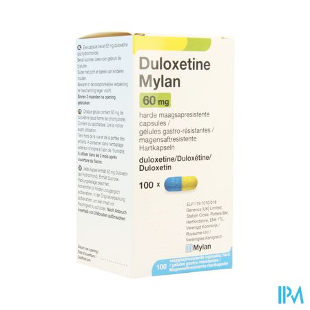 Duloxetine Mylan Maagsapresist Caps 100 X 60mg