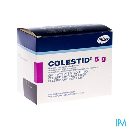 Colestid Pulv 50 X 5g