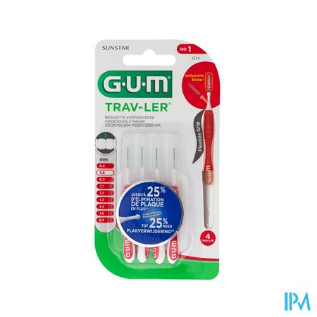 Gum Trav-ler Brosse Interdent. 0,8mm 4 1314m4