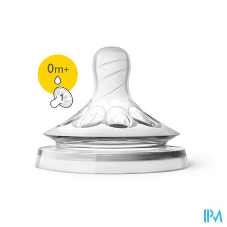 Philips Avent Natural 2.0 Zuigspeen 1 Gaatje SCF041/27