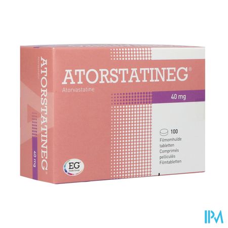 Atorstatineg 40mg Impexeco Comp 100 X 40mg Pip