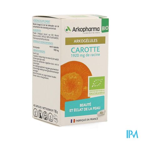 Arkogelules Carotte Bio Caps 45 Nf
