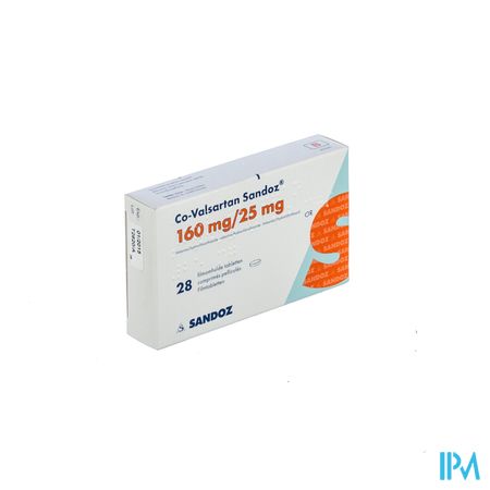 Co Valsartan Sandoz 160mg/25,0mg Filmomh Tabl 28