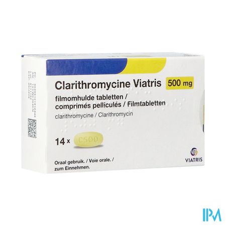 Clarithromycine Viatris 500mg Comp Pell 14