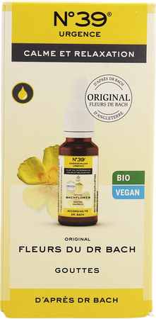 Bachbloesem Bio N°39 Noodgevallen Druppels 20ml 3
