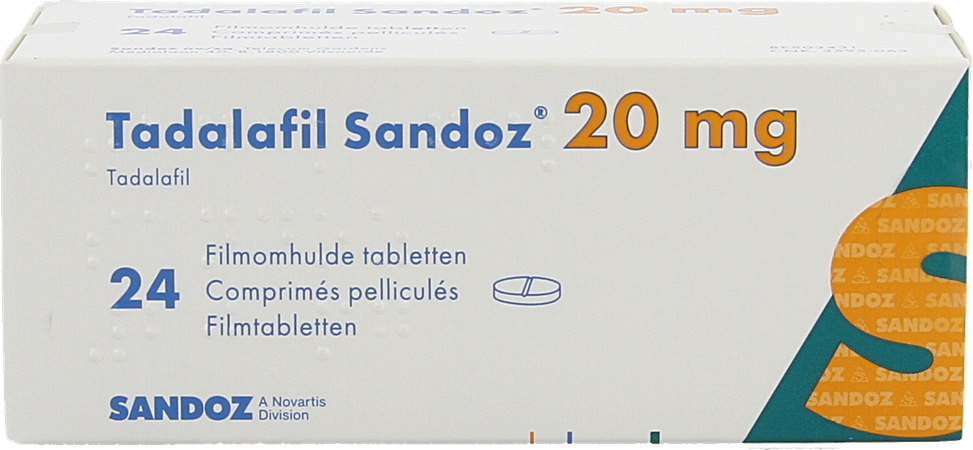 Tadalafil Sandoz 20,0mg Filmomh Tabl 24 X 20,0mg 2