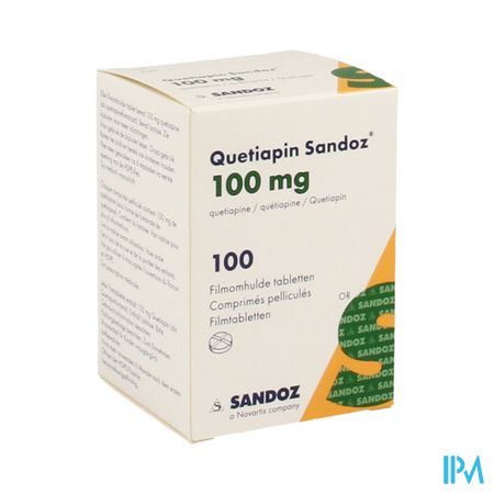 Quetiapin Sandoz 100mg Pot Comp Enrobe 100 1